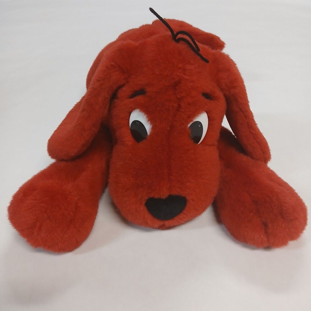 Scholastic 20” CLIFFORD BIG RED DOG Stuffed Plush Animal Floppy Lying Puppy Toy - Picture 3 of 14